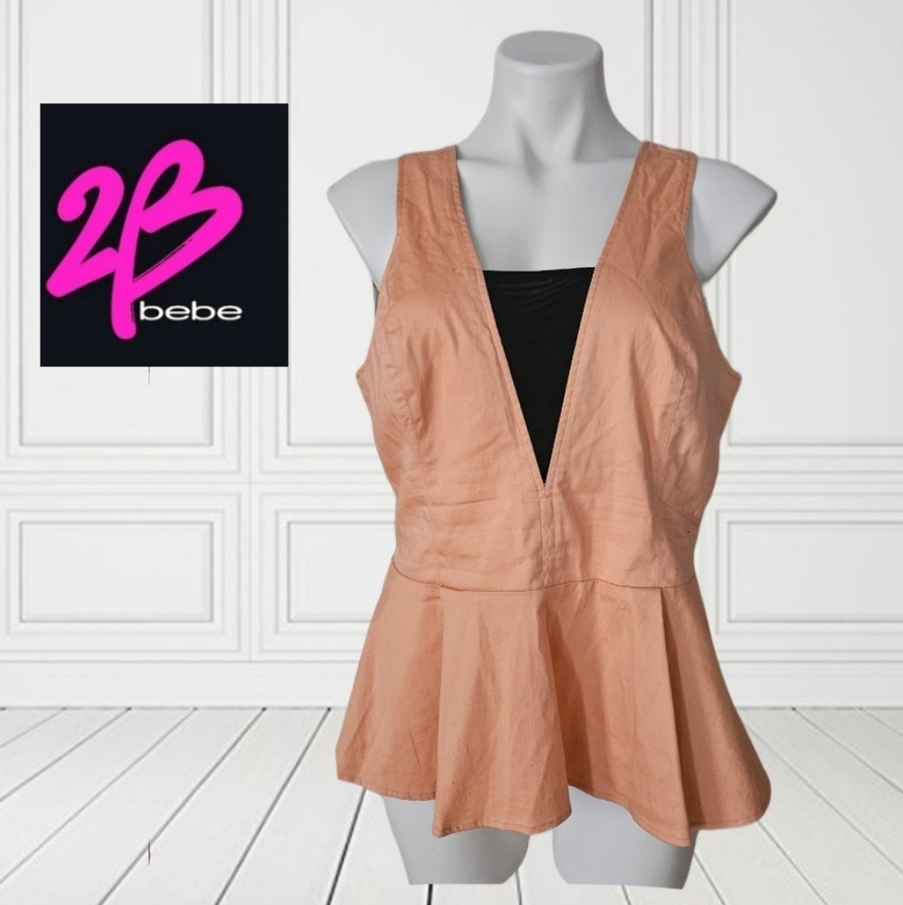 2B bebe Peplum Top